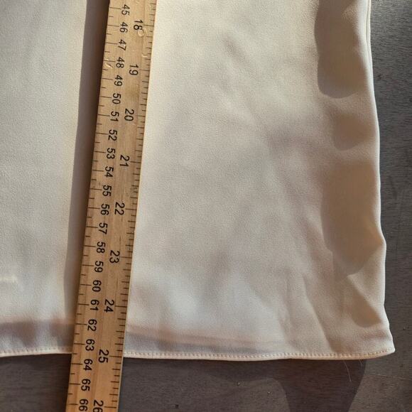 NWT Halogen Womens Semi-Sheer Button Up Blouse Size L Old Money Minimalist Fairy - Picture 9 of 9